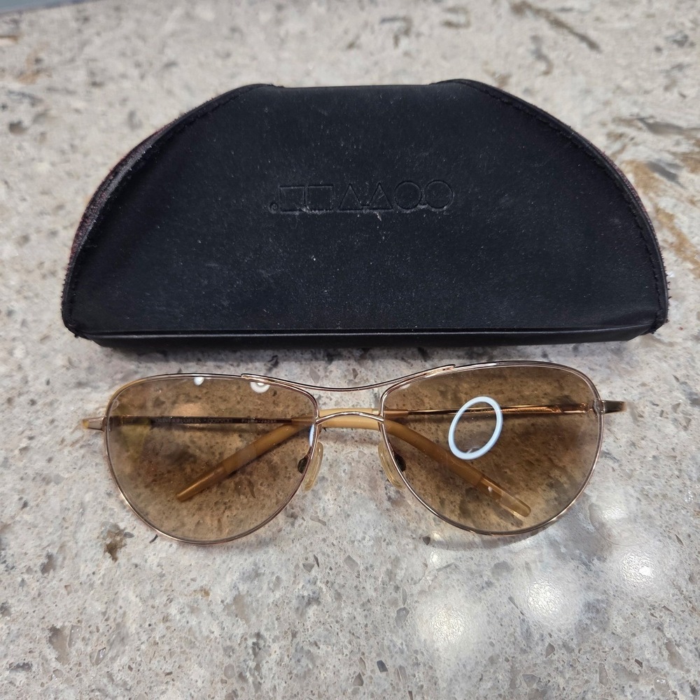 OLIVER PEOPLES - 61-16-125 COMMANDER (GOLDCLEAR GRADIENT BROWN) DISCONTINUED